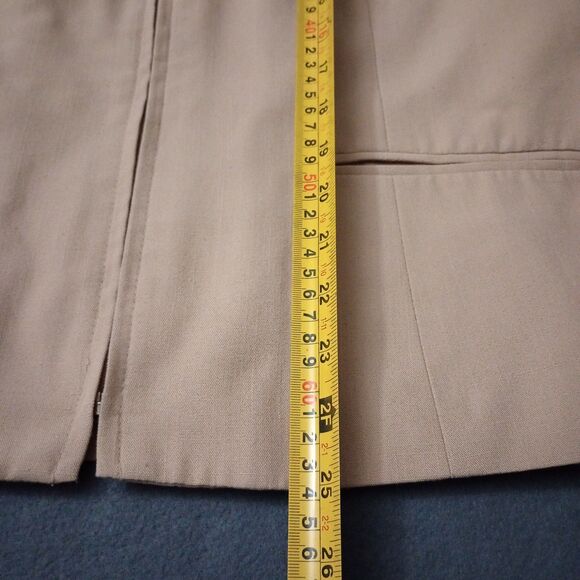 Sag Harbor Tan Zip Up Jacket Size 14 - Picture 6 of 8